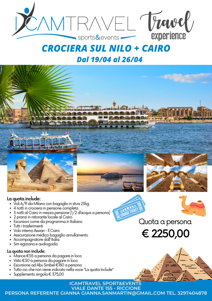 Crociera sul Nilo + Cairo Gianna Sanmartin